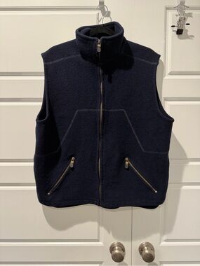 Norsewear Extreme Pure Wool Navy Blue Zip Ip Mens Vest Size X-large New Zealand
